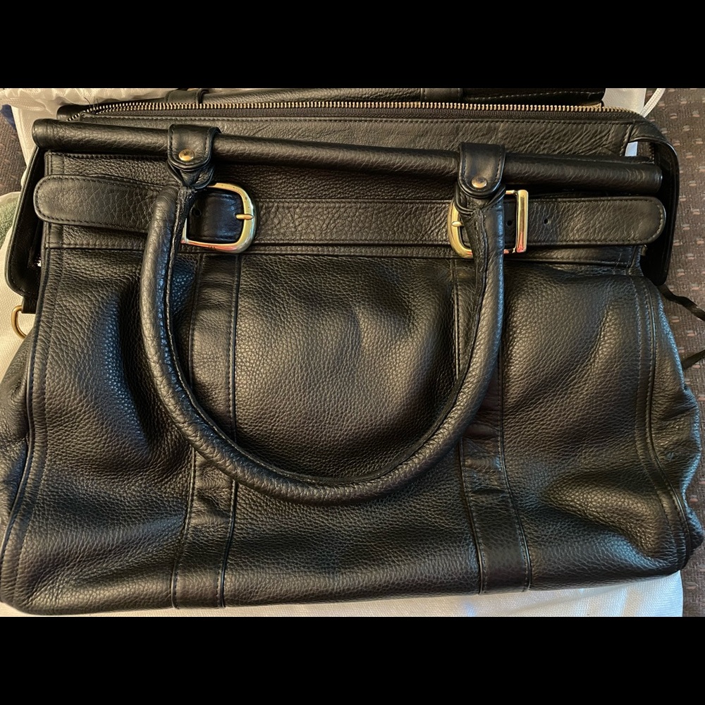 Vintage Rebecca Minkoff black leather tote Retail NWT Retailed for $675